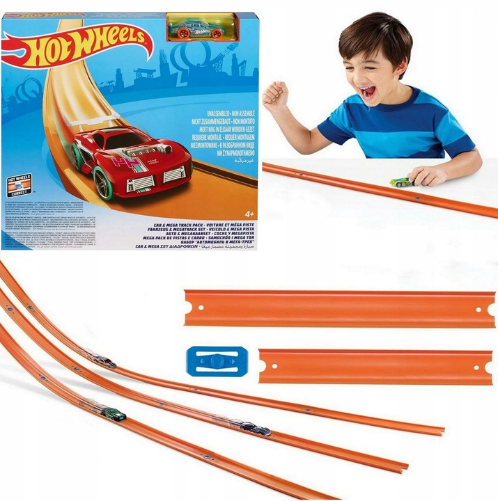 Hot Wheels Zestaw torów 12 m z autkiem FTL69