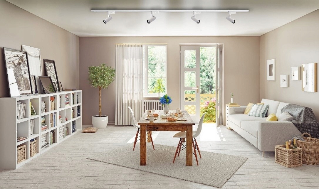 Reflektor LED lampa szynowa biała 30W 3 fazowa COB Jasność 3000 lm