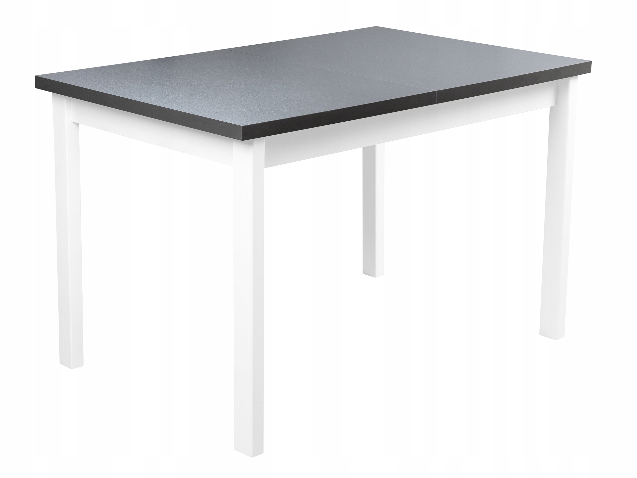 Velký Rozkládací Dřevěný Jídelní Stůl Do Kuchyně 150/120x80 Bílý/grafit