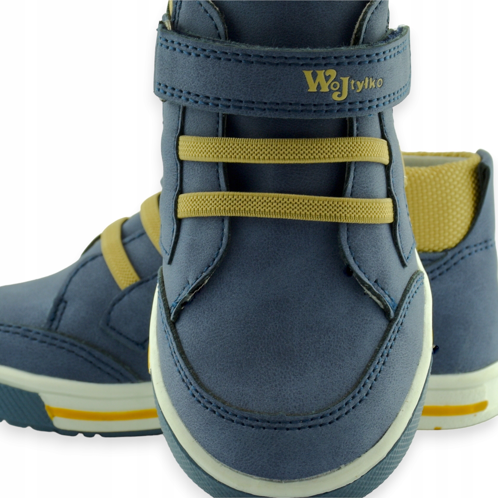 Buty dziecięce za kostkę Wojtyłko 23703 granat 21 Kolor niebieski