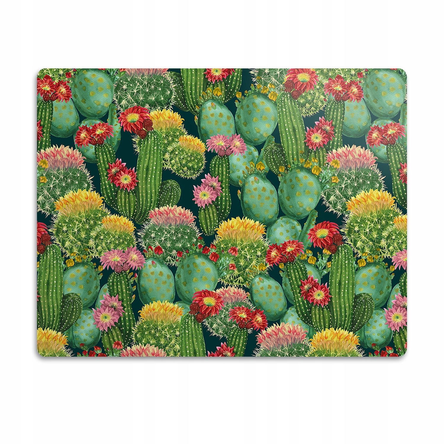 Levně Pro psa podložka pod misku Kvetoucí kaktusy 60x40