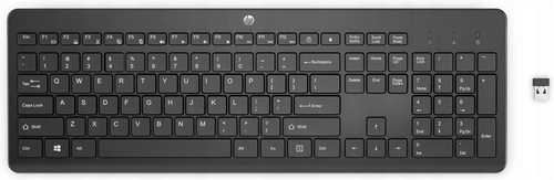 Klawiatura Hp 230 Bezprzewodowa Pełnowymiarowa Czarna Membranowa