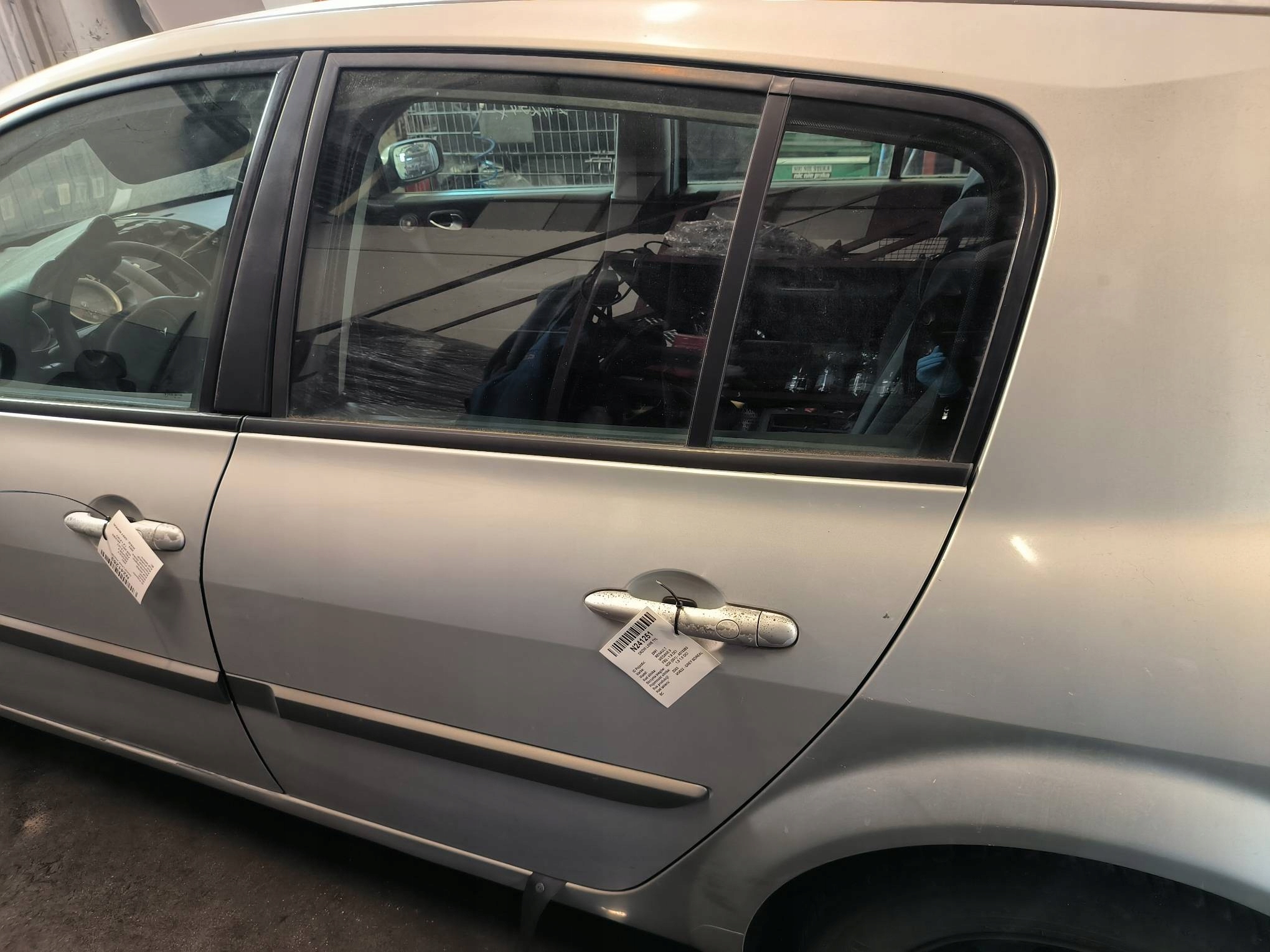 door left rear part MV632 silver RENAULT MEGANE II 5D