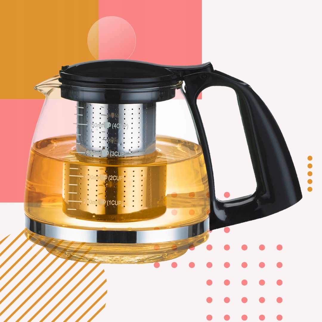 2x Dzbanek Szklany z Zaparzaczem 750ml do Kawy Herbaty ZAPARZACZ Zestaw Kod producenta 100614S