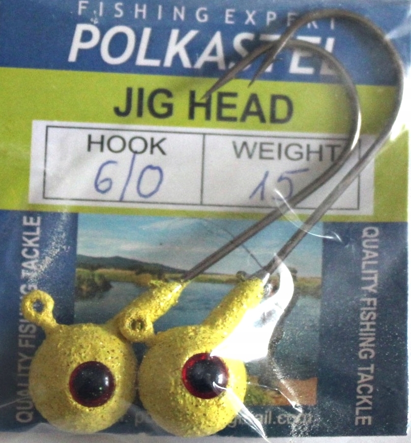 Główki Jigowe Ręcznie Malowane Hak 6/0 15gr.- OG5