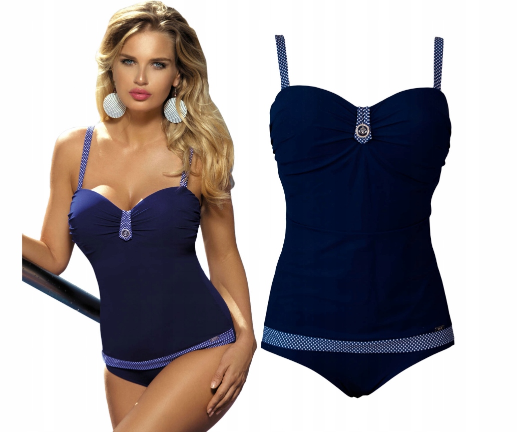 Self Dámské jednodílné plážové plavky do retro bazénu VEL.46D