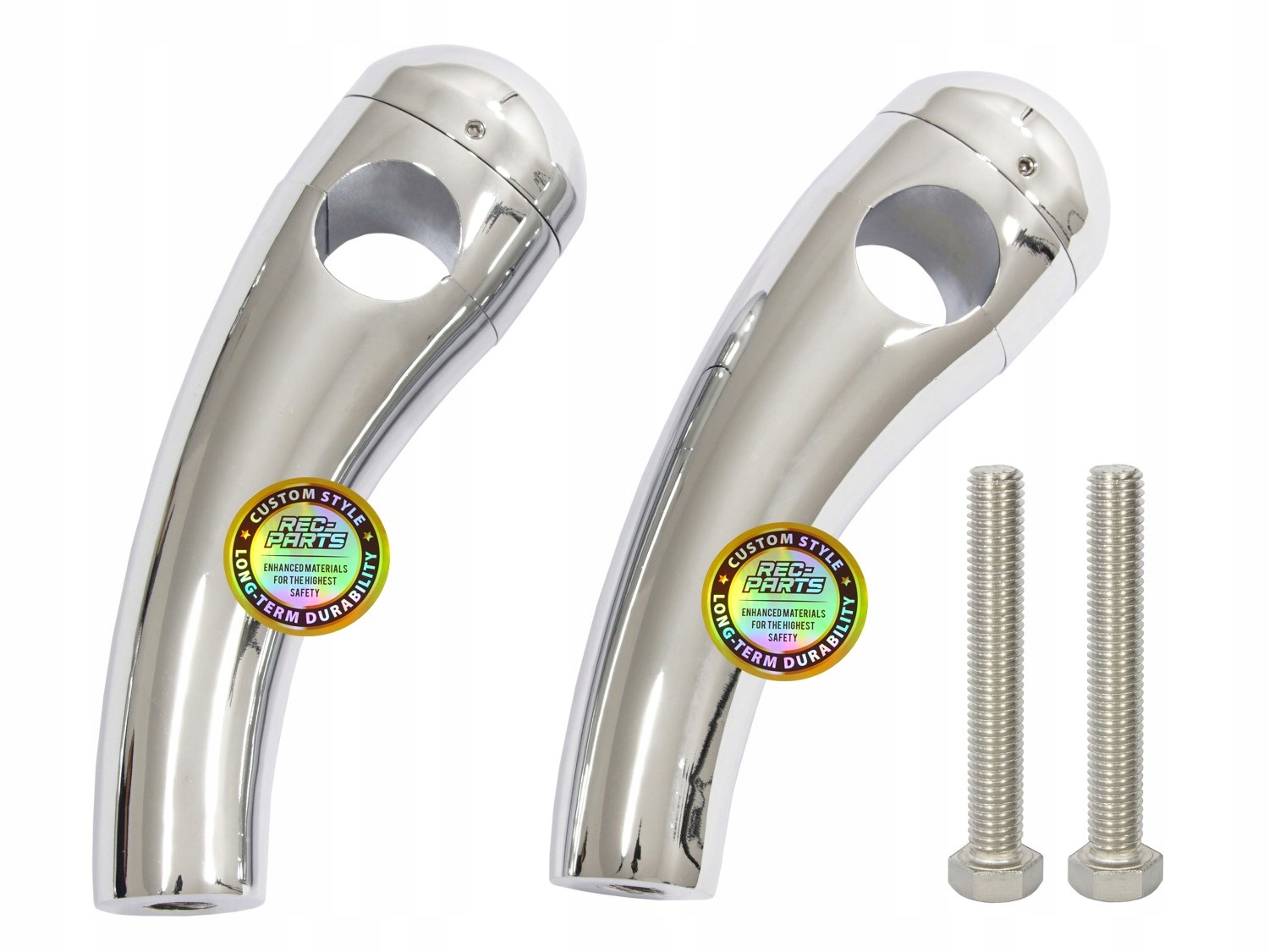 

risery kierownicy chrom mocowania calowe 16 cm