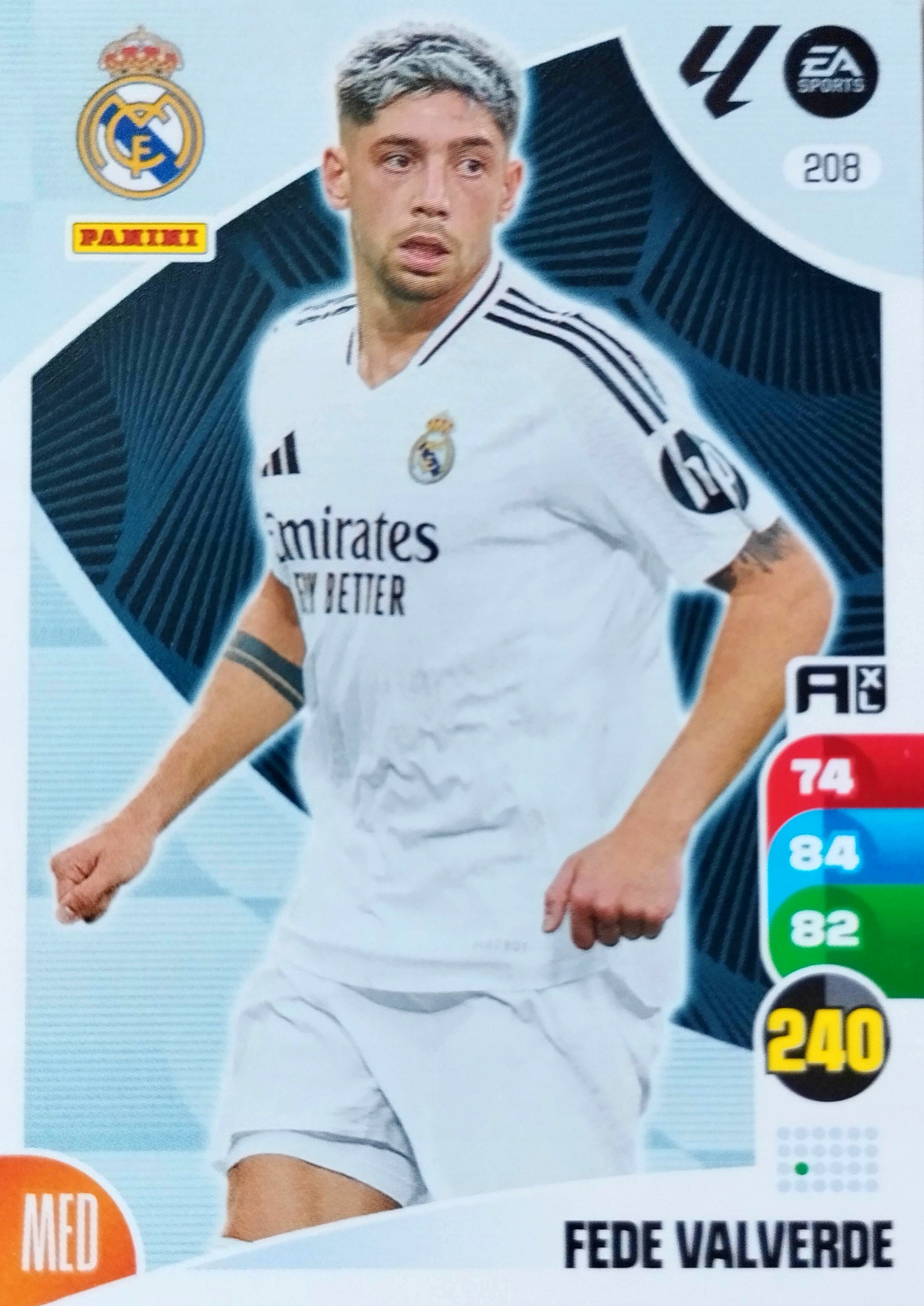 Panini La Liga 2024-25 2025 Base 208 Fede Valverde Real Madryt