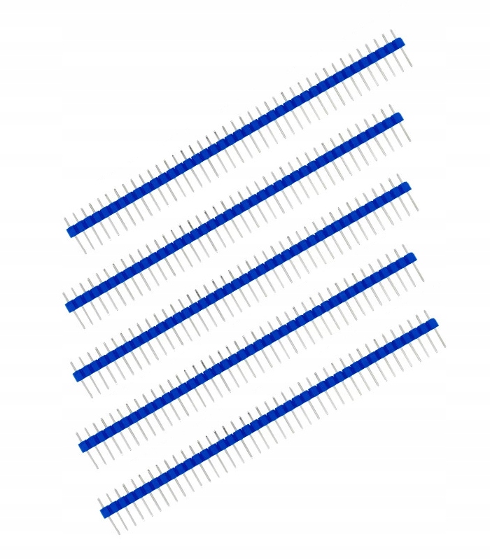Zestaw 5 szt. listwy 40PIN (raster 2.54) niebieskie