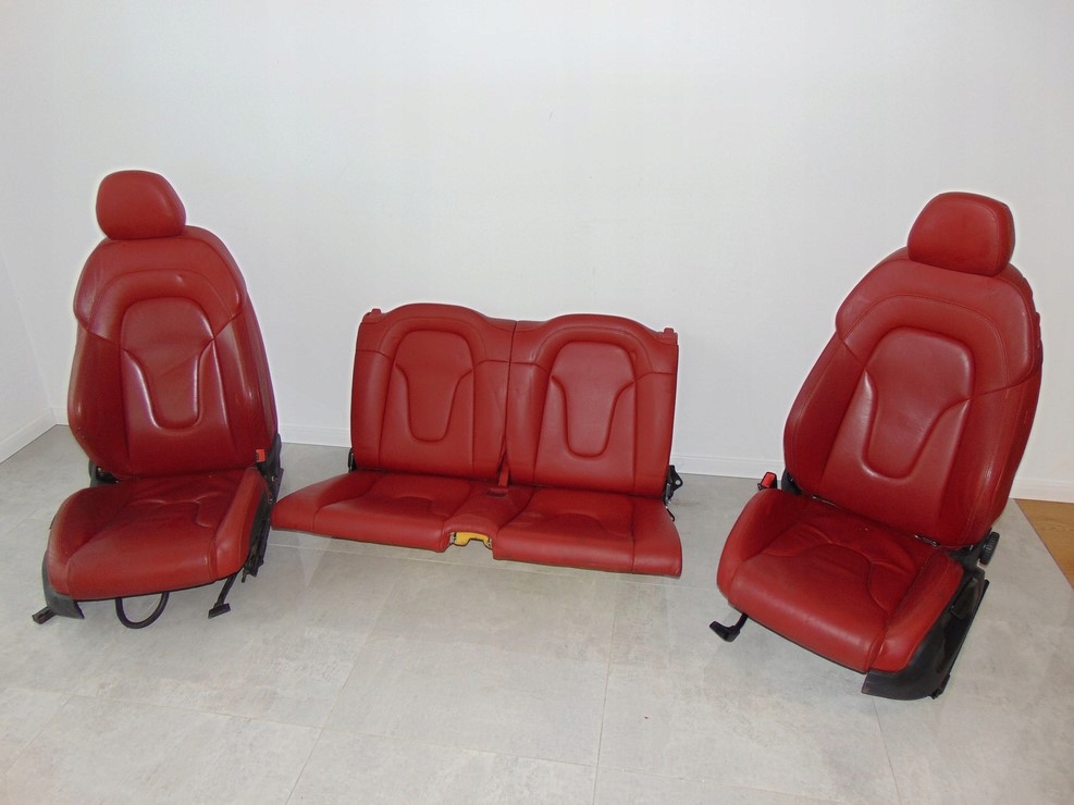 FOTELE KOMPLET PRZÓD TYŁ SKÓRA AUDI TT 8J