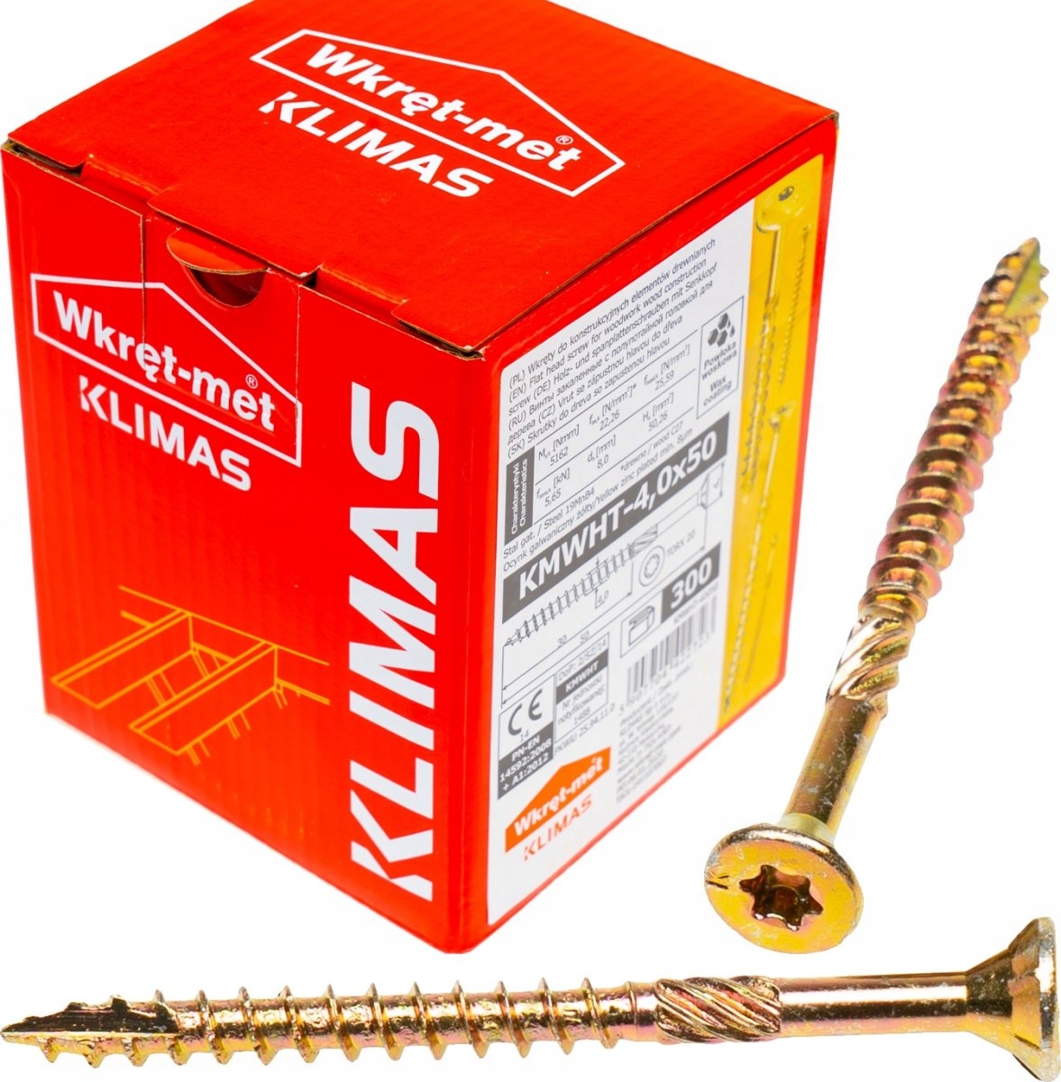 Wkręt konstrukcyjny łeb stożkowy 4,0 x 50 mm TORX