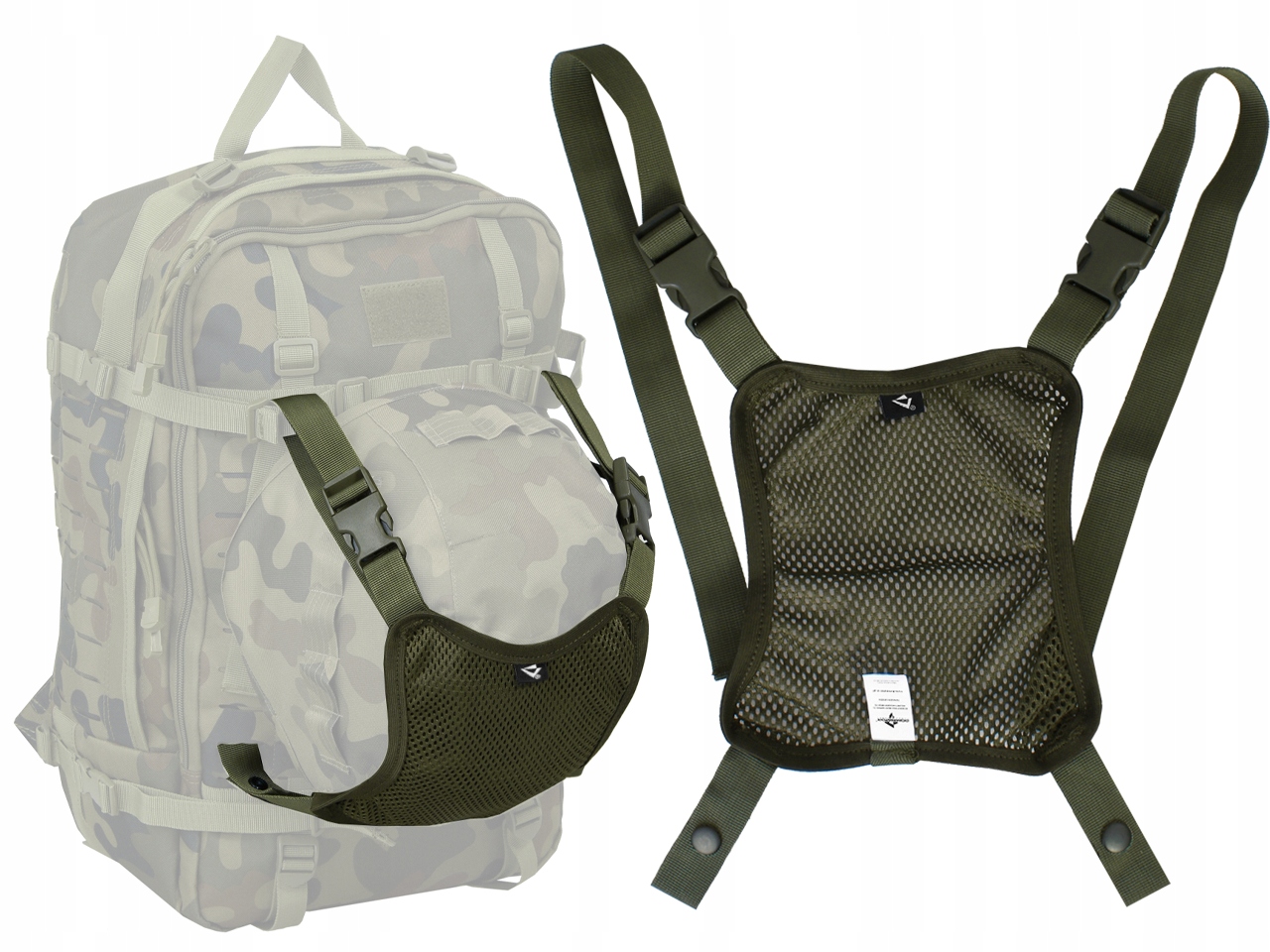 Uchwyt na hełm kask karimatę śpiwór noszak na plecak Dominator Ranger Green