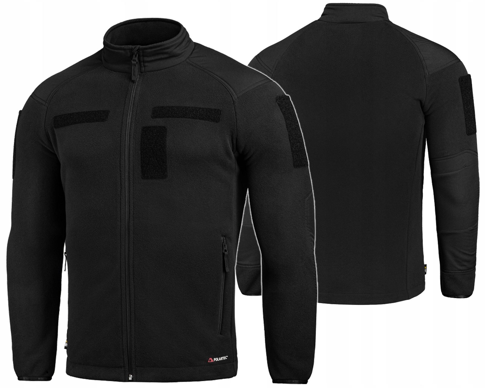 Kurtka Zimowa Męska Polar Combat Fleece Polartec Velcro Termiczna Czarna