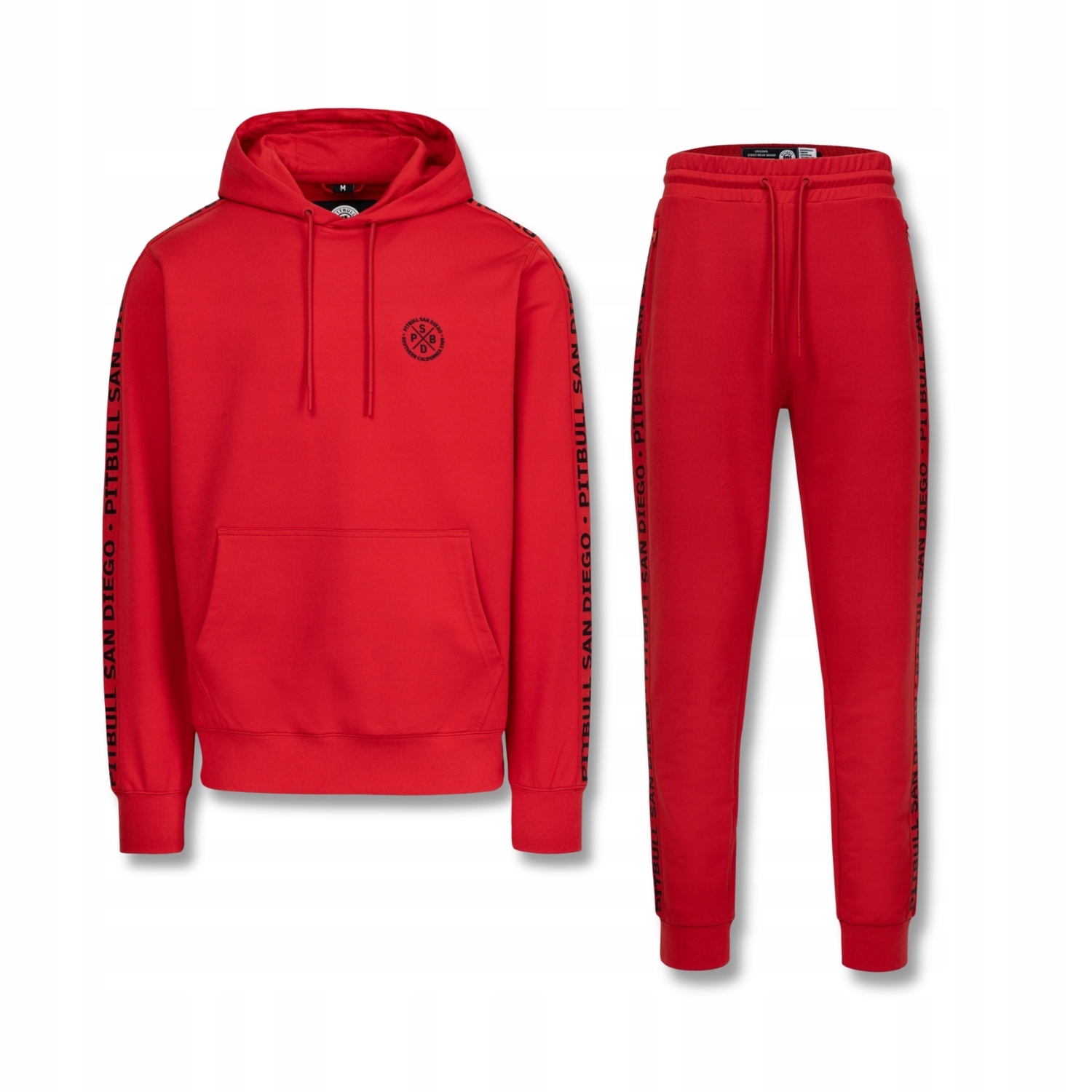 Pánská tepláková souprava Pitbull Komplet Mikina s kapucí a kalhoty Tape Parker