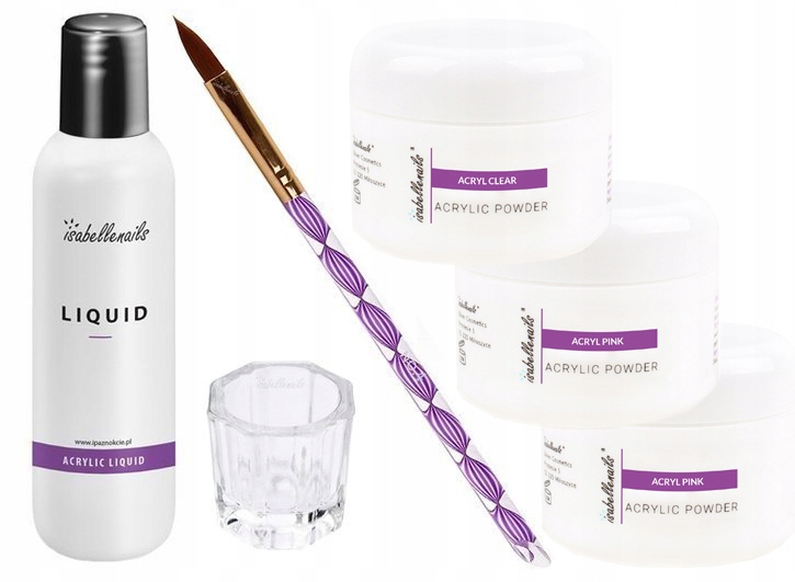 

Zestaw Akrylowy Akryl 3X15ML Liquid 100ML Gratisy
