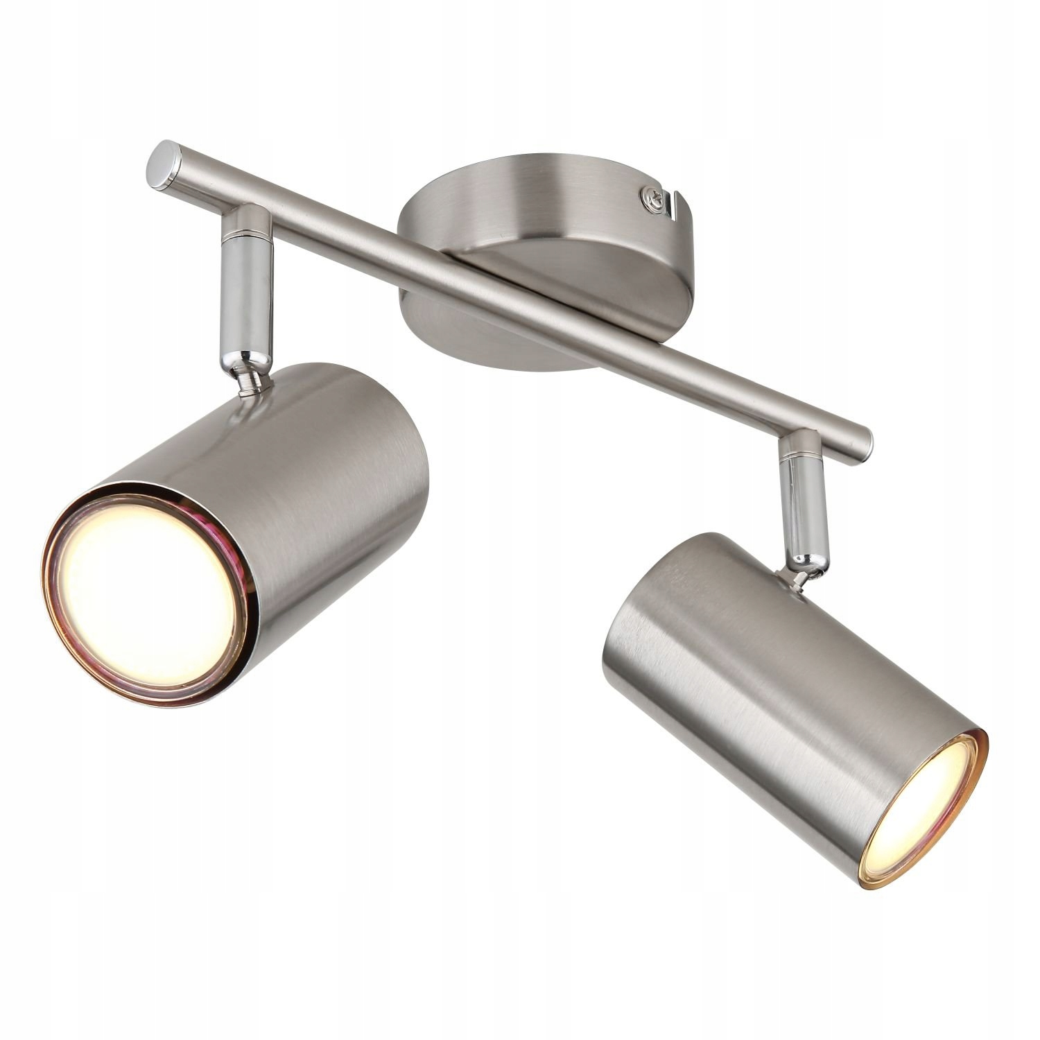 Dvoubodové reflektorové svítidlo Allvi stříbrný matný nikl GU10 Globo