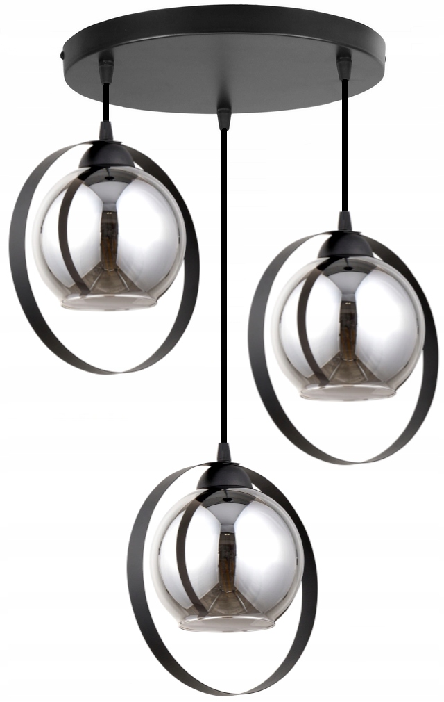 

Szklana Lampa Wisząca Sufitowa Kula Led Loft