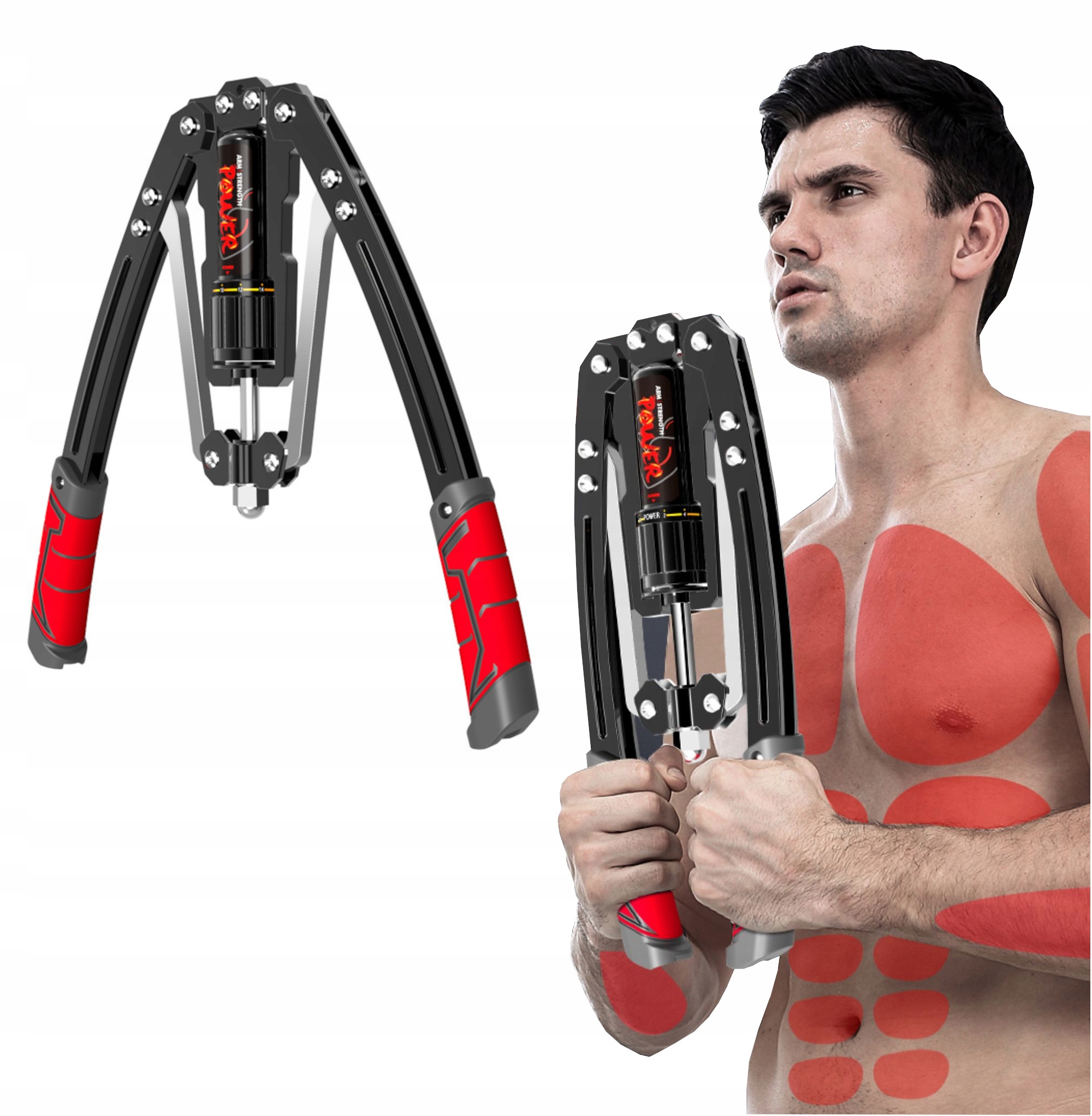 ŚCISKACZ DO RĄK RAMION REGULACJA 20-200KG EXPANDER