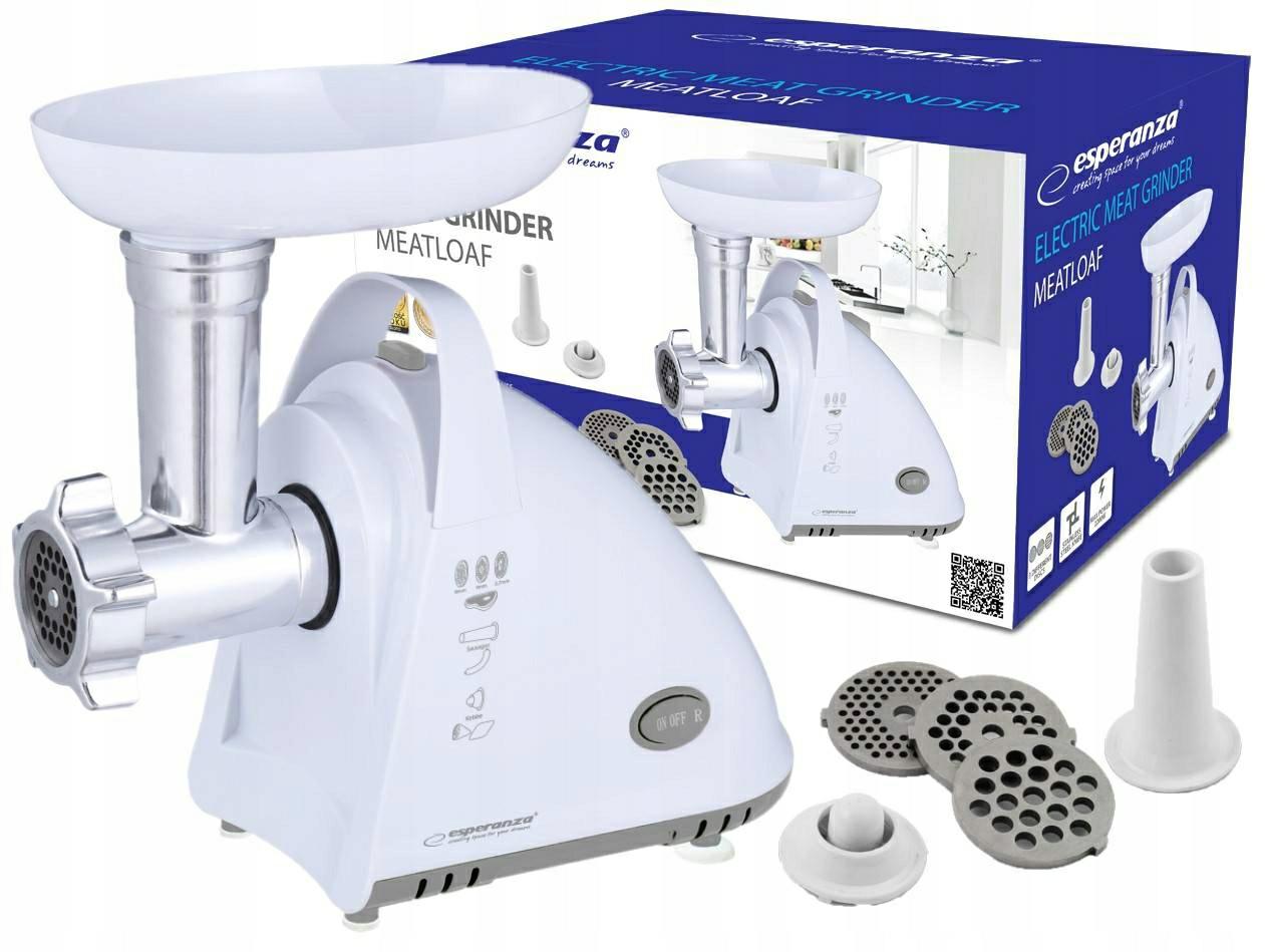 Elektryczna Maszynka Do Mielenia Mięsa Mocna 2000W 3 Sita Dysza Do Kiełbasy