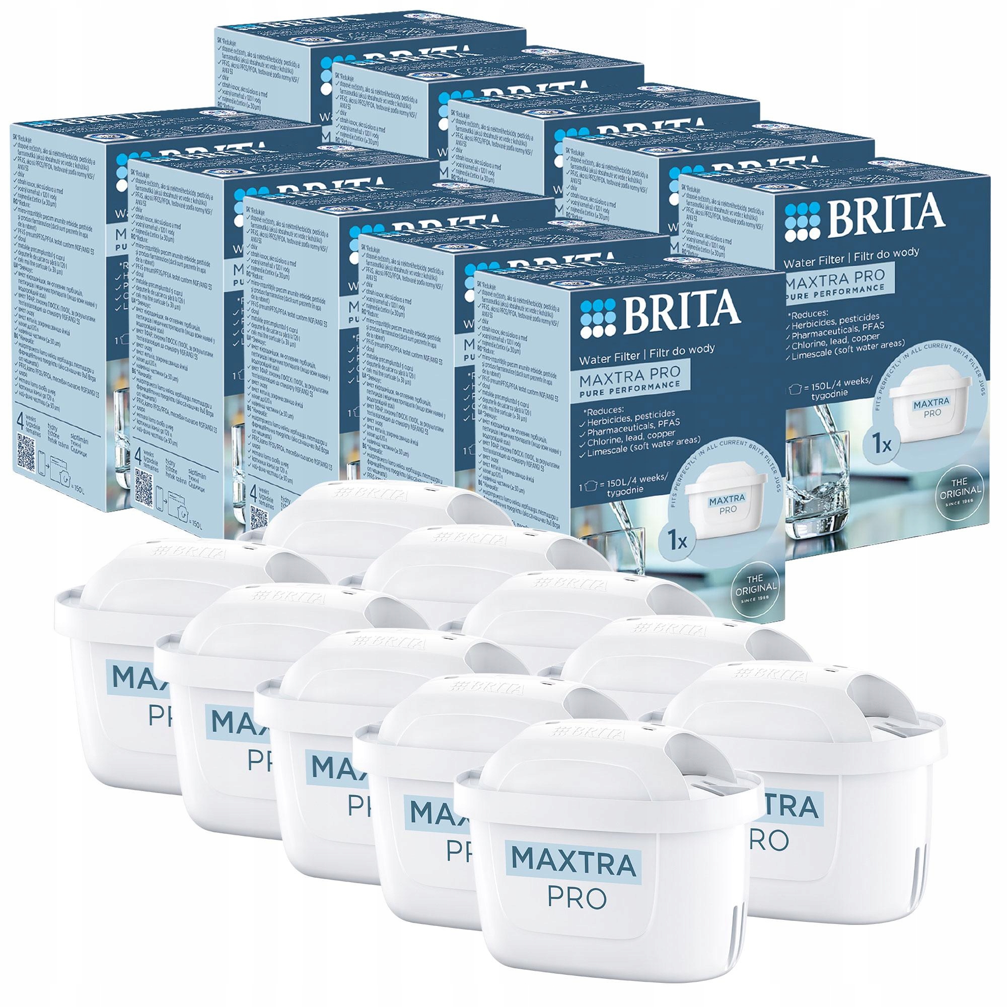 Filtrační vložka Brita Maxtra Pro filtr na vodu do džbánu Brita Glass 10x