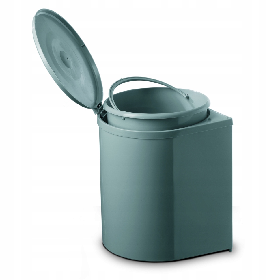 Kosz do segregacji szary pojedynczy 12 l