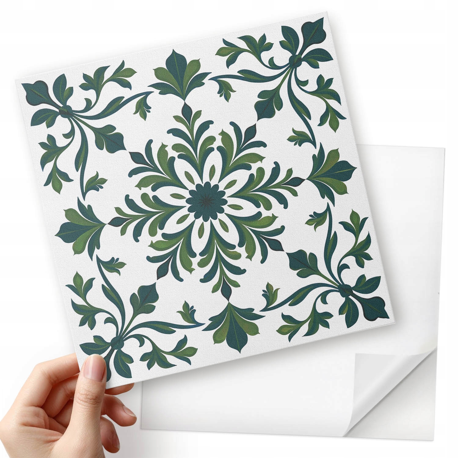 Vinylové dlaždice S Potiskem Ornamenty s rostlinným motivem 20x20x20 cm