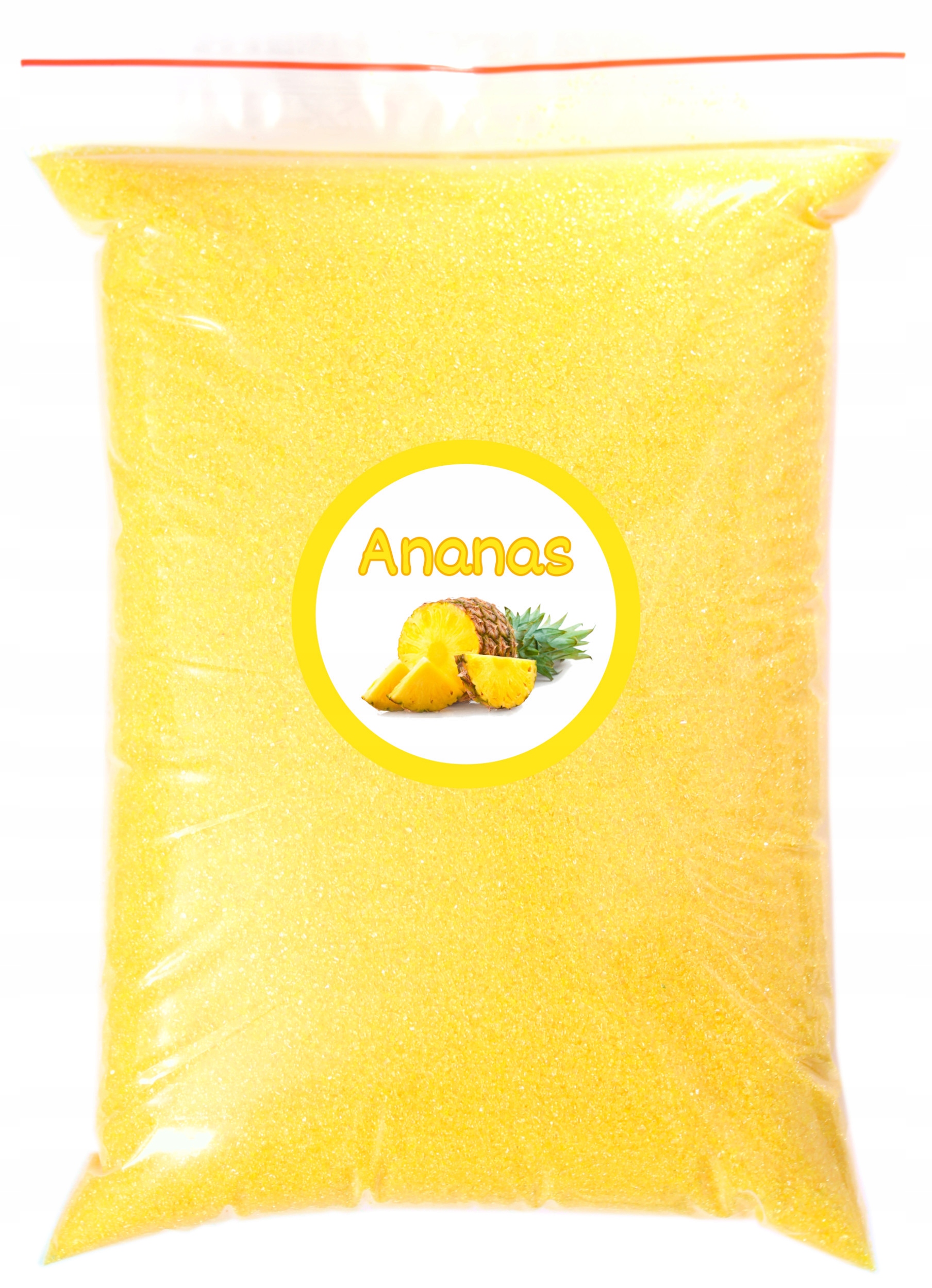 Cukier Żółty Ananas 500g 0,5kg Ananasowy Kolorowy Doypack Suchy Marka AdMaJ