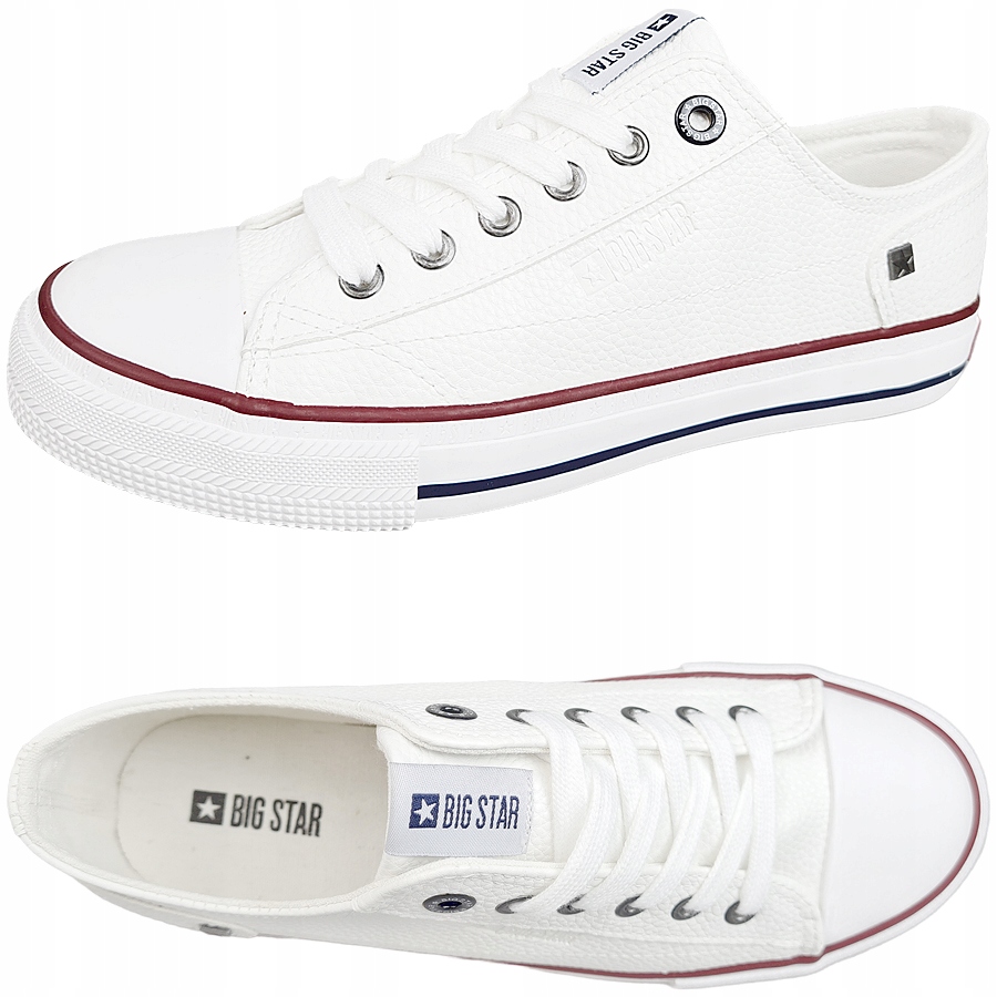 

Trampki męskie Big Star ekoskóra białe II174001 40