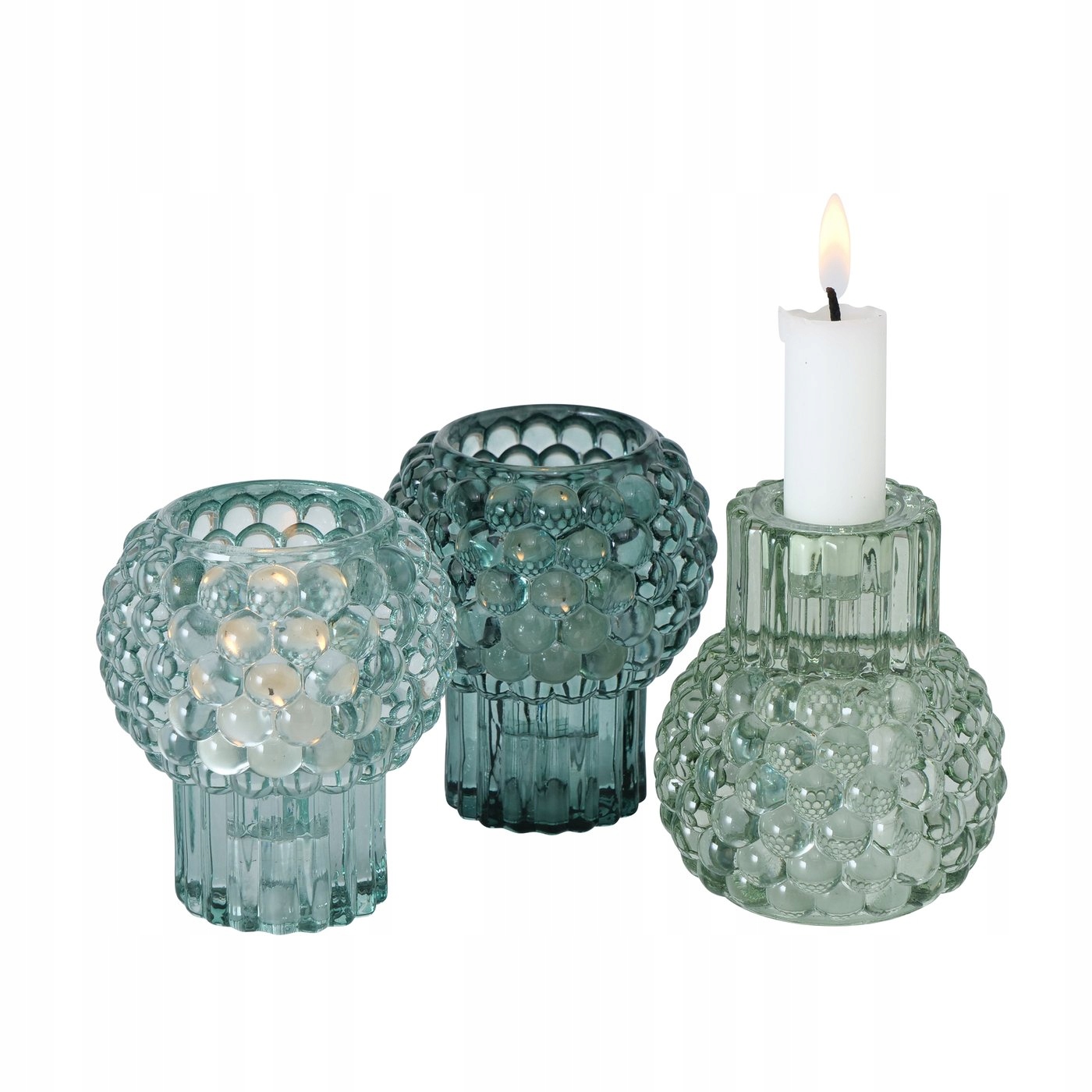 

Świecznik Szklany Na Tealight Na Świece MIX 9 CM