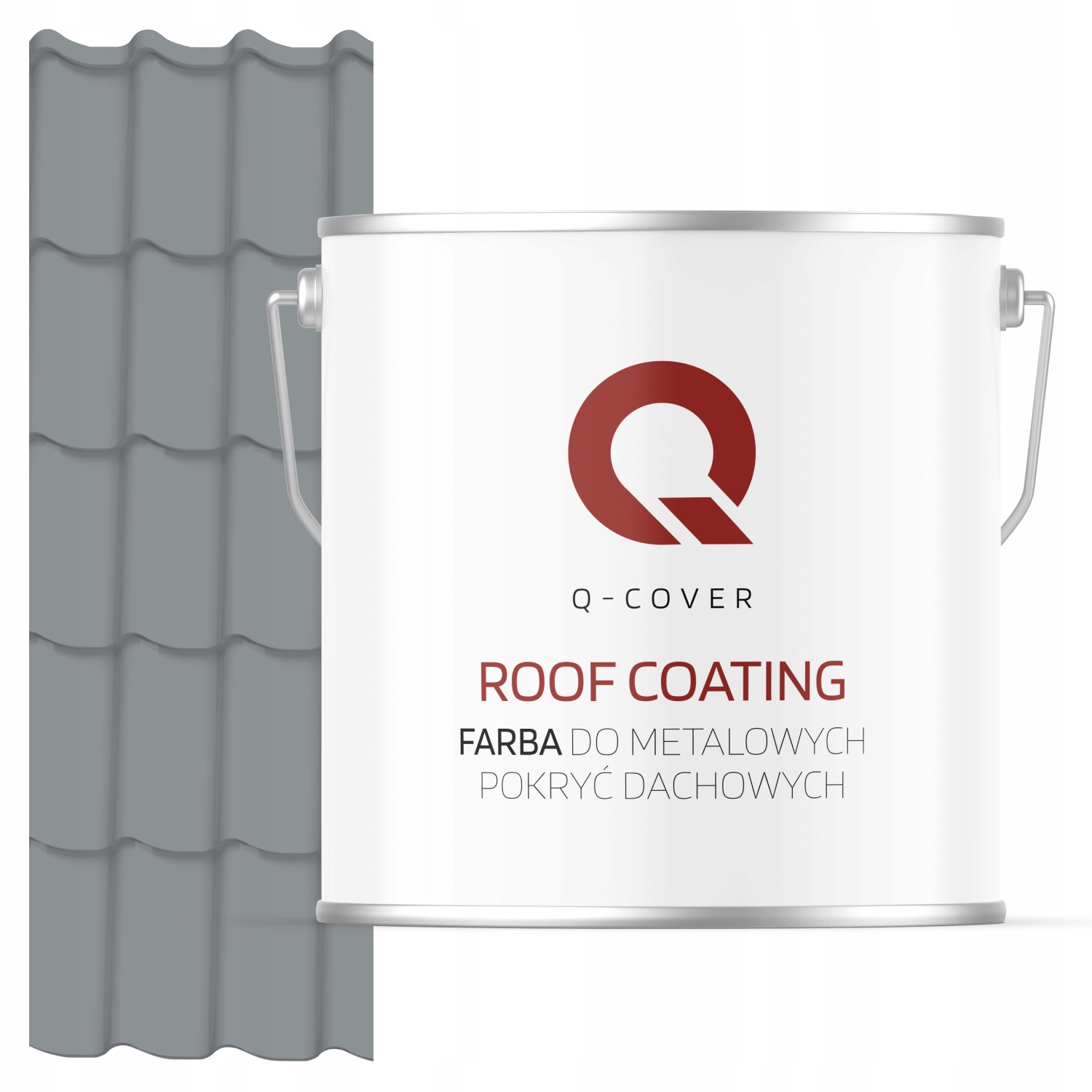 Farba Na Kovové Strechy Z Pozinkovanej Ocele Sivá Ral 7045 5 L Saténová