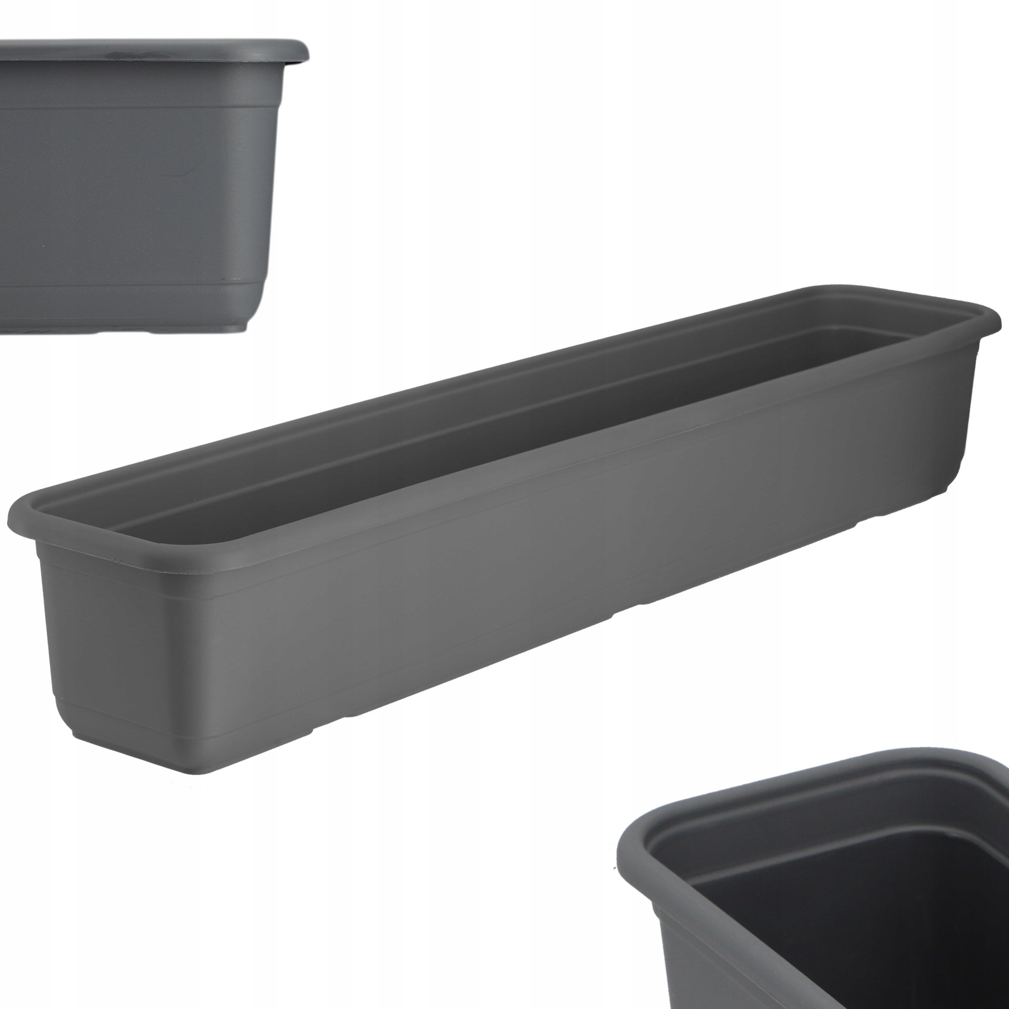 

Kadax Doniczka Skrzynka Balkonowa 80cm Antracyt