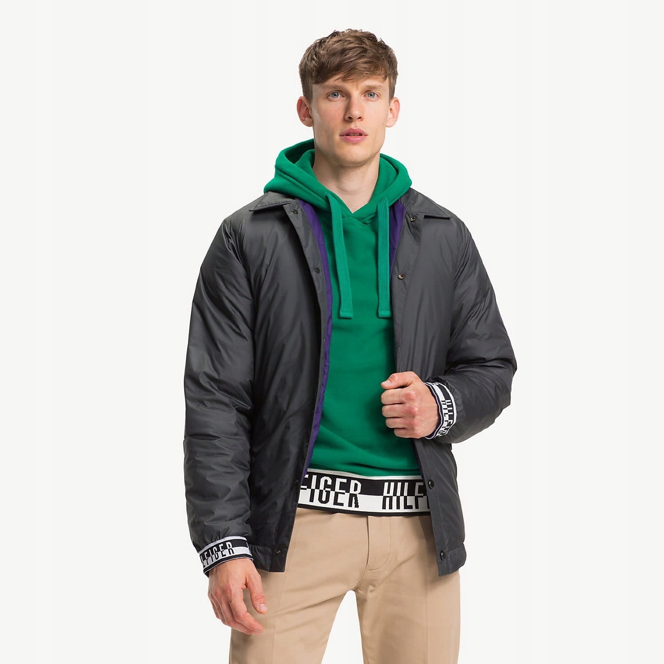 Tommy Hilfiger Tmavě Zelená Bunda S (XL)