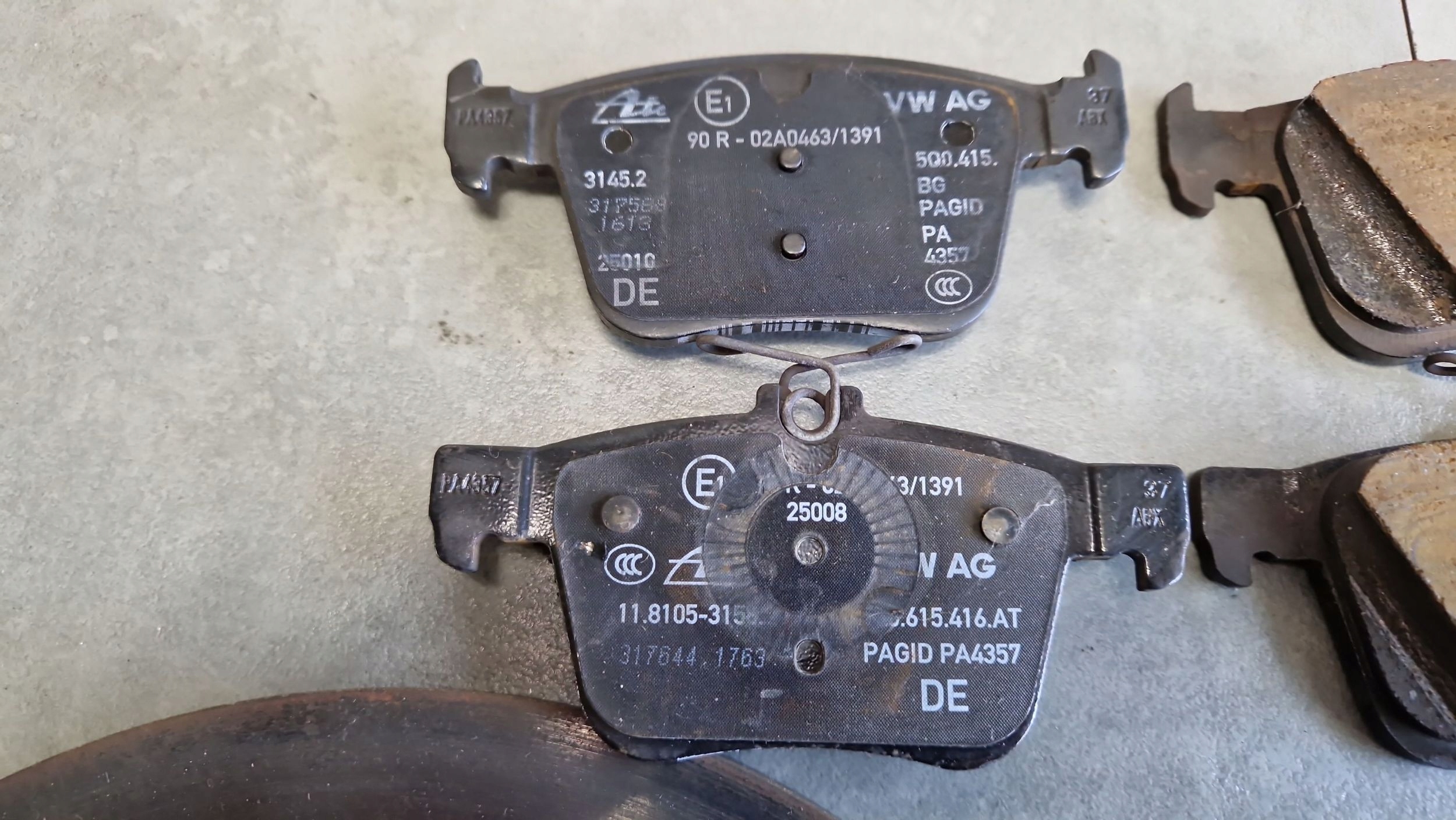 Cupra Ateca discs plates rear part 5Q0615601D