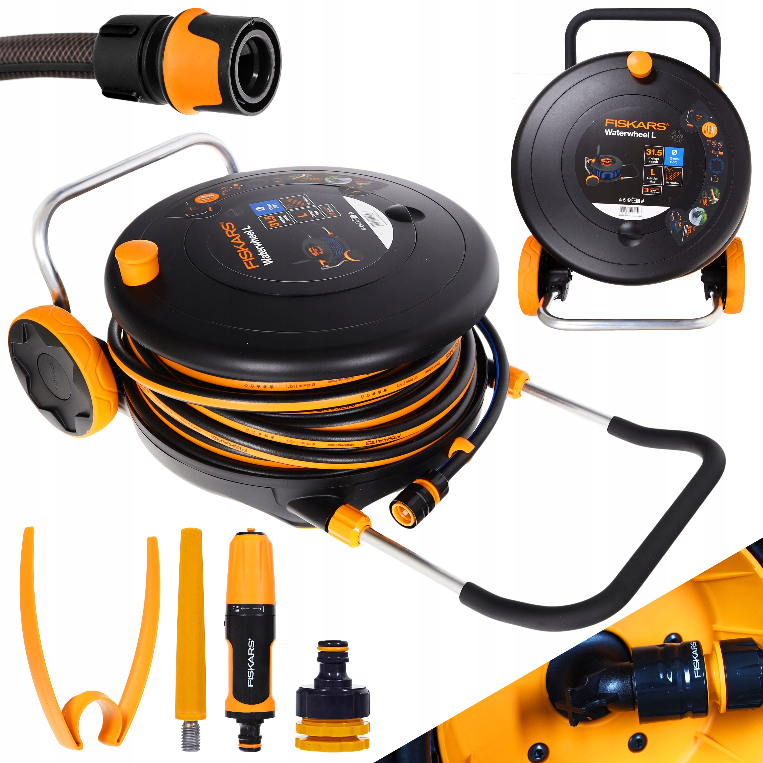 Záhradná hadica na vodu Bubon s hadicou Vozík 1/2 30 m