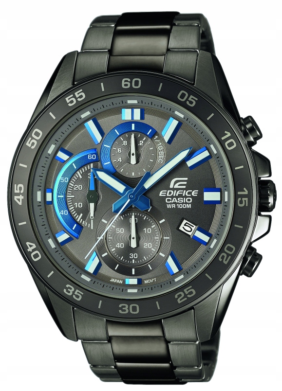 Šedé pánské chronografové hodinky Casio Edifice EFV-550GY Gravírování Bonus
