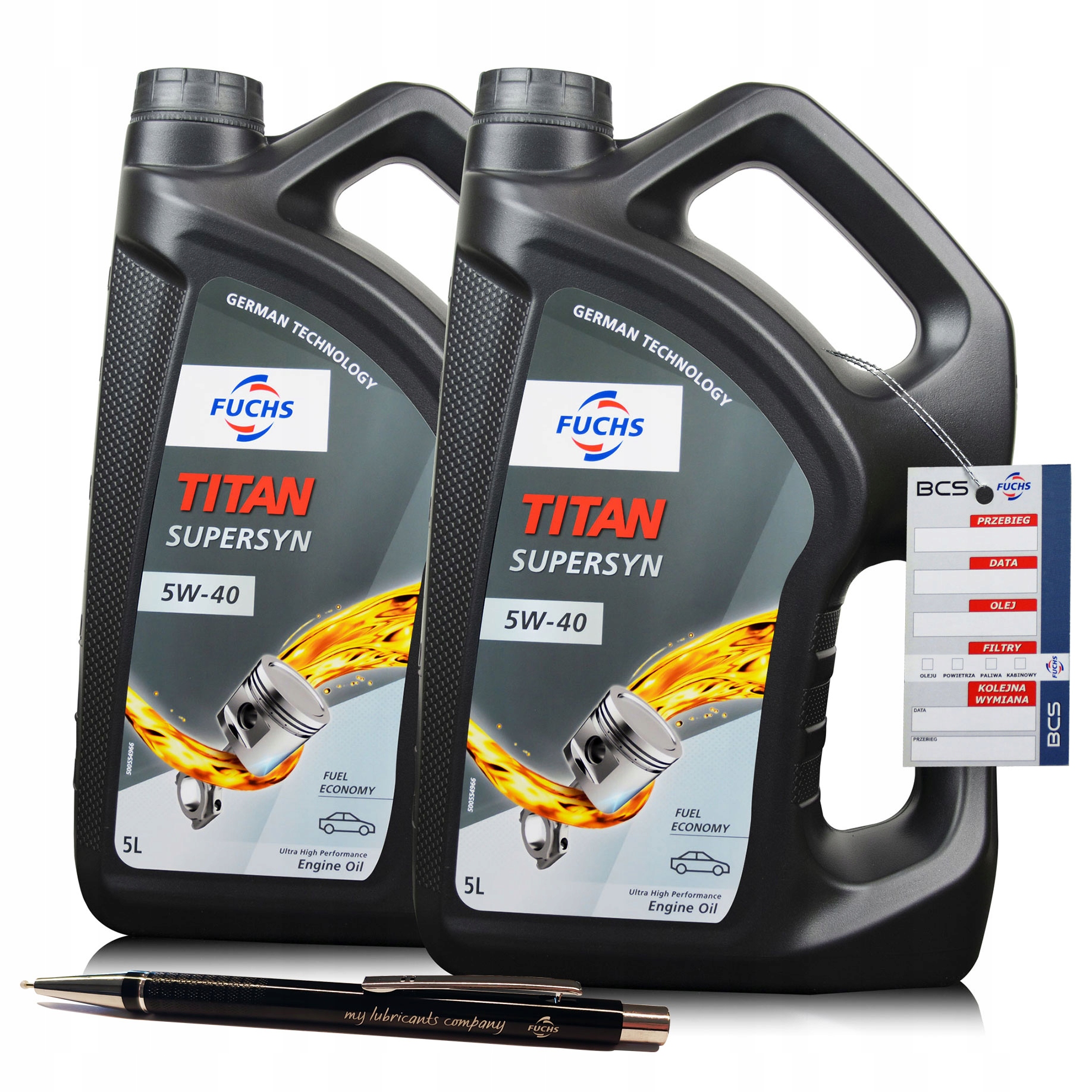 10 LITRÓW FUCHS TITAN SUPERSYN 5W40 OLEJ SILNIKOWY 10L