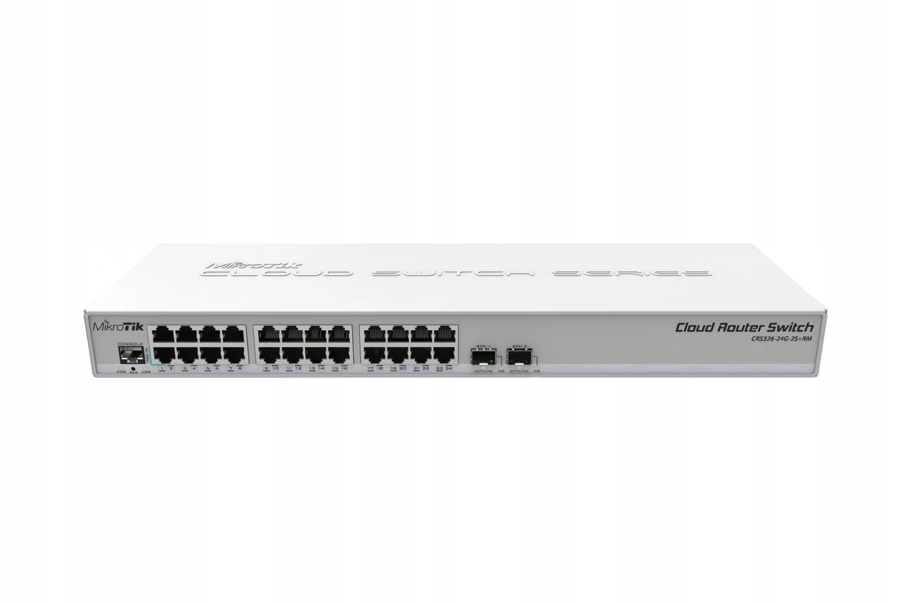 Mikrotik CRS326-24G-2S+RM switch L2 Gigabit Ethernet (10/100/1000) podpora