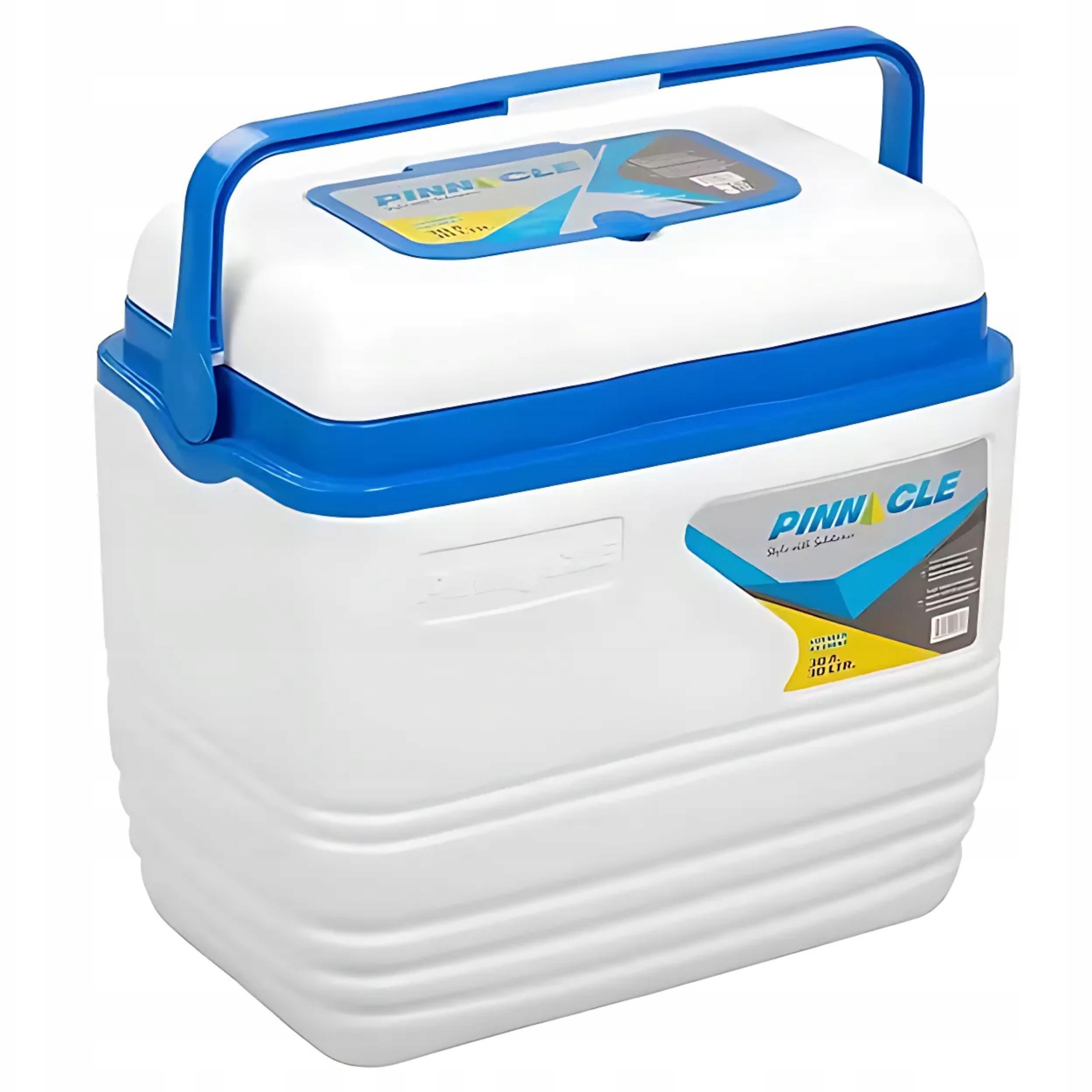 Turistická přenosná lednička na mrazicí vložky do auta 30 l bílá Pinnacle