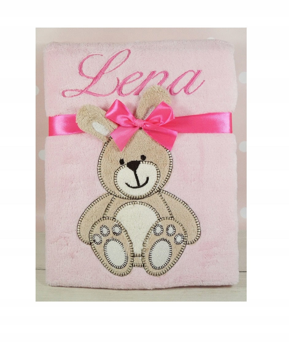 

Kocyk z Imieniem i metryczką -75x100 cm- Haft