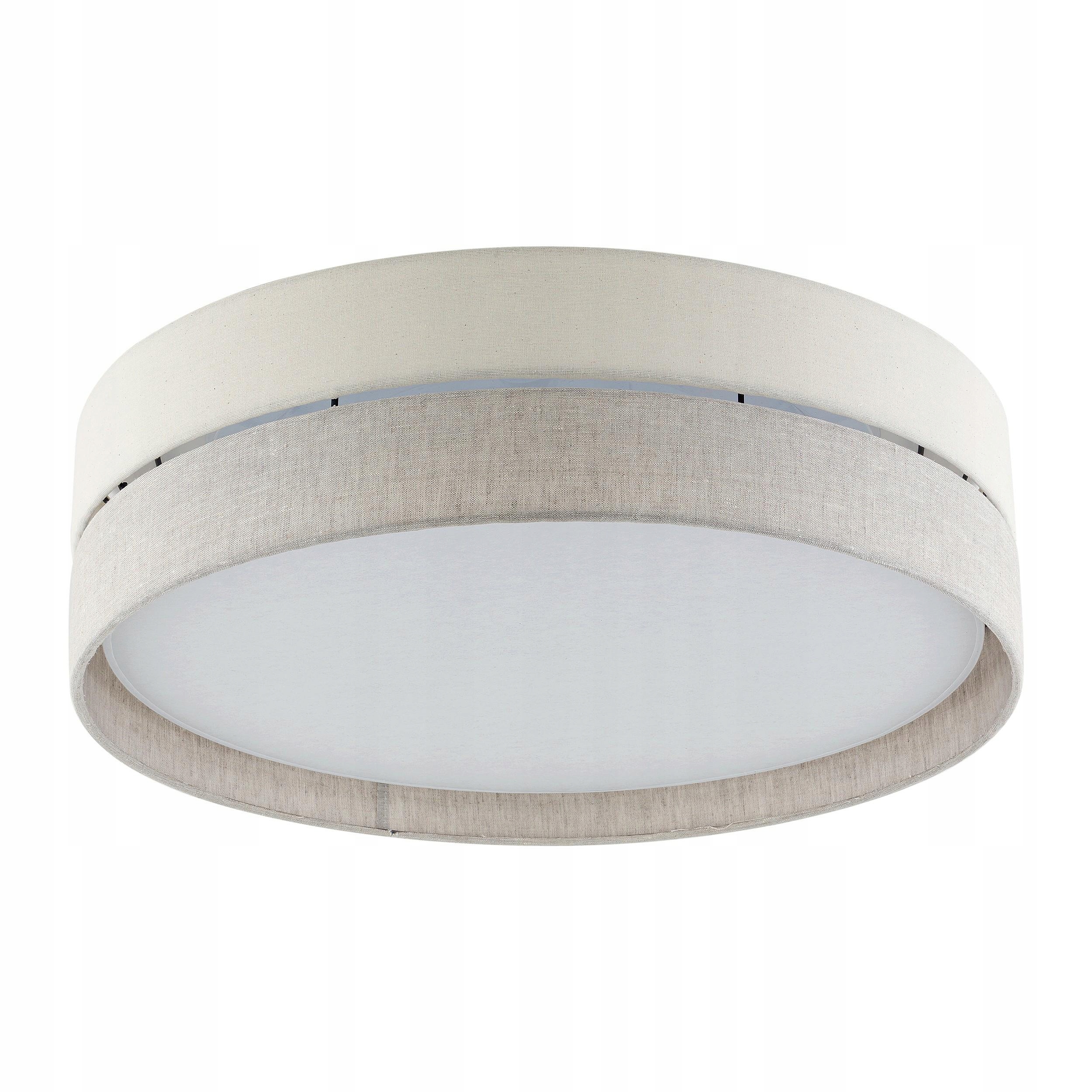 Stropné Svietidlo Stropný Eco Béžový Sivý Tienidlo 4xE27 60cm Závesné svietidlo Obývacia izba Domov