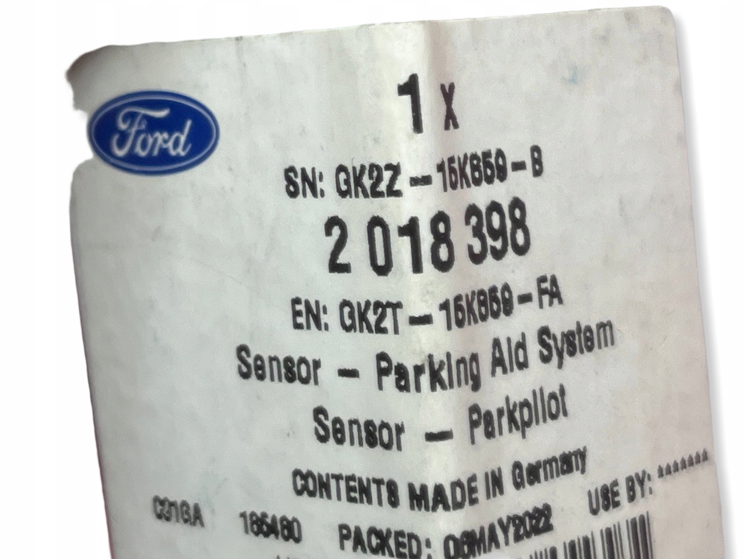 Sensor Parken PDC Ford Transit Custom GK2T-15K859-FA Original!!