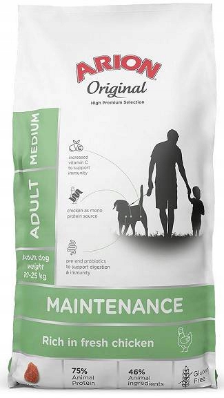 Arion Original Maintenance Adult Medium Chicken Karma Dla Psa 12kg
