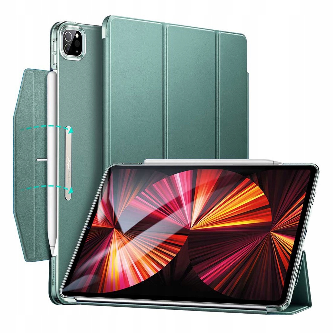 Esr puzdro Ascend Trifold Case pre iPad Pro 11" 2021/2022 Forest Green…