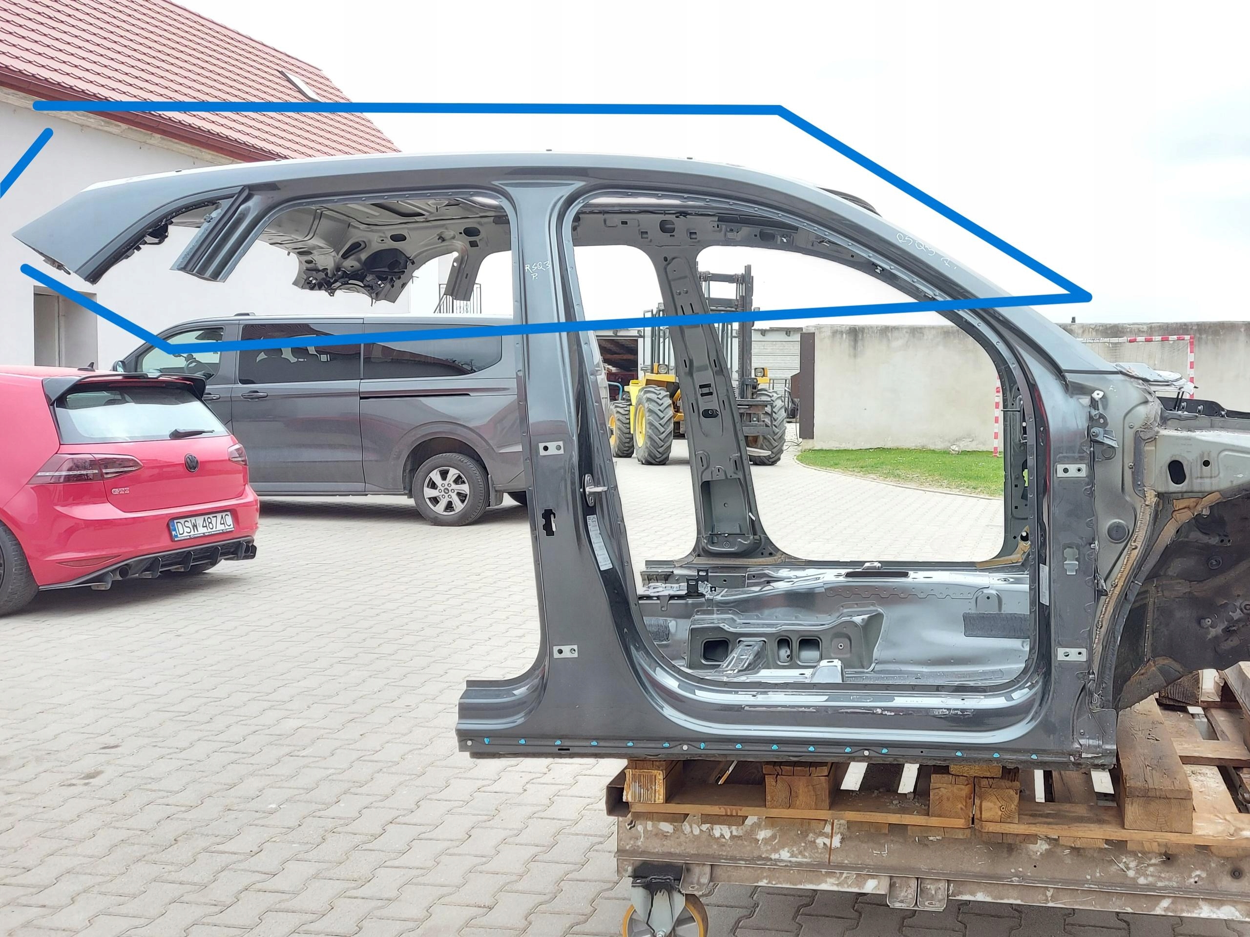 Audi RSQ3 Q3 83A 2022r dach Panorama SUV grau LZ7S