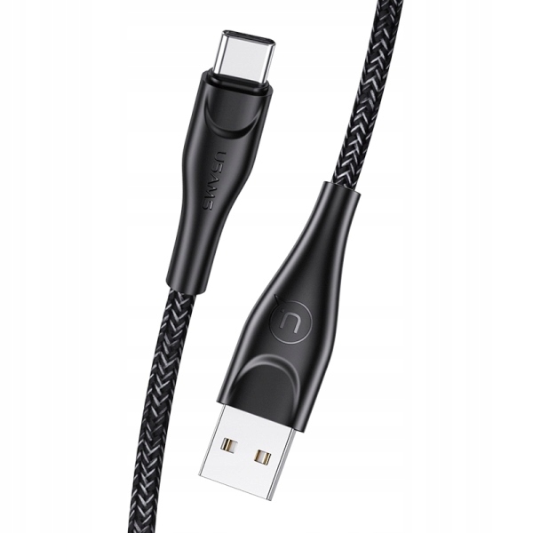 

Usams Kabel pleciony Usb-c 1m 2A czarny