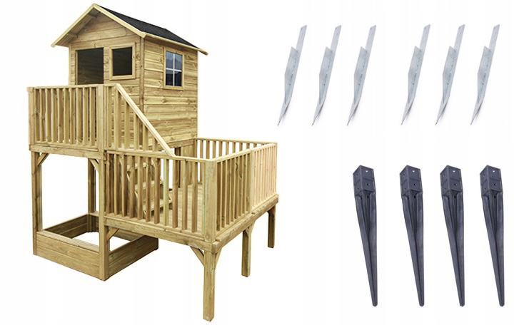 Zahradní domek pro děti Hubert s pískovištěm Kotvy součástí balení