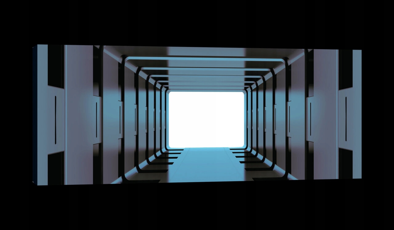 Obraz 145x45 Futuristický tunel technologie perspektiva hloubka světla