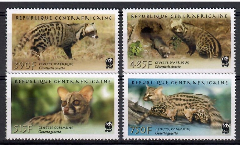 WWF Republika Środkowoafrykańska 2007 Mi 2948-2951