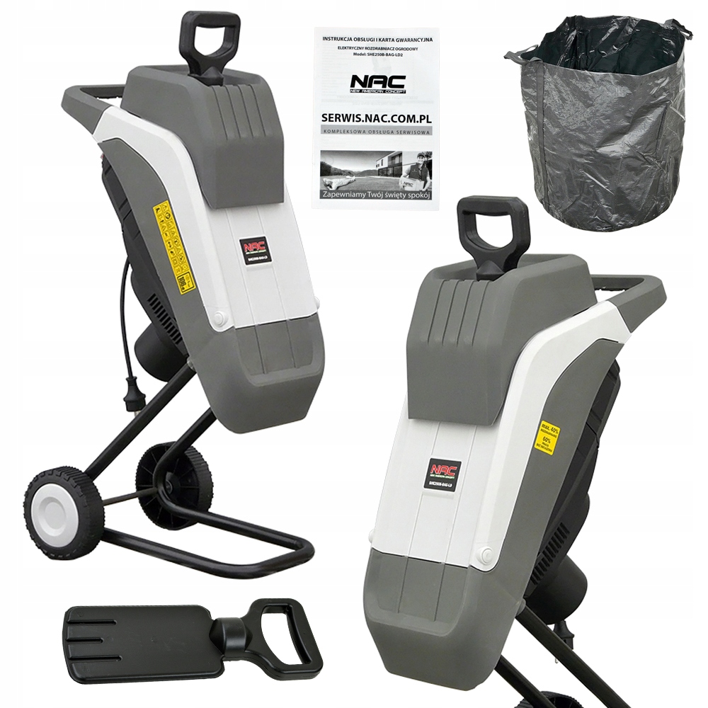 

Rozdrabniacz Gałęzi Nac She 250B-BAG-LD2 2500 W