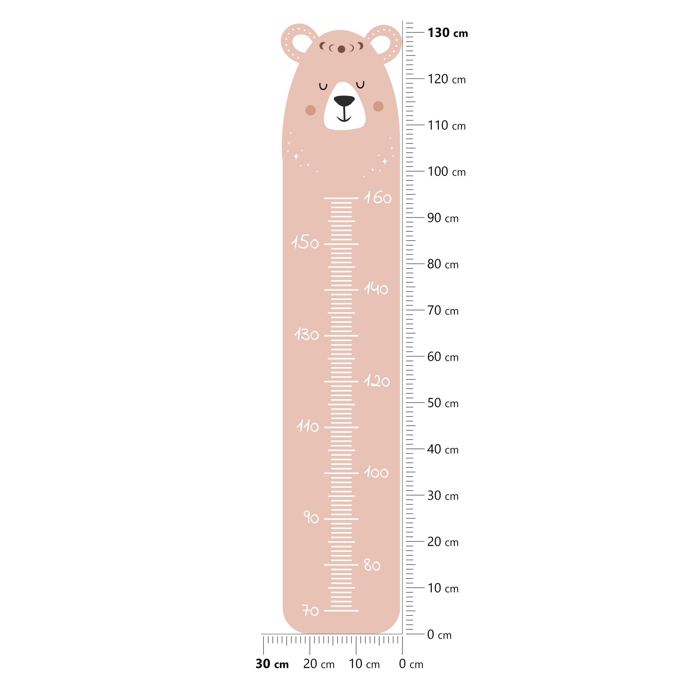naklejka MIARKA WZROSTU dla dzieci miś naklejka na ścianę 30x130 cm EAN (GTIN) 5903849439336